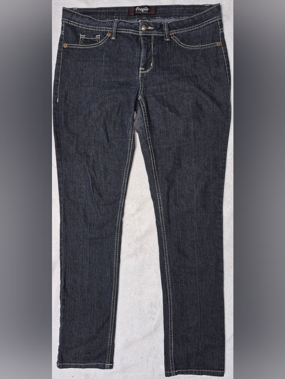 Lot of 2 Juniors Low Rise Boot Cut Jeans Size 13 14 Long Rue21 Fragile Y2K 2000s